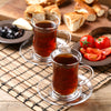 Small Traditional Tea Glasses with Handle, Set of 12 - CRYSTALIA GLASS